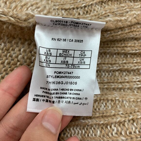 Guess Knit Acrylic Poncho Sweater Womens XS/S Toggle Buttons Zip Up Shawl Collar - Picture 11 of 16